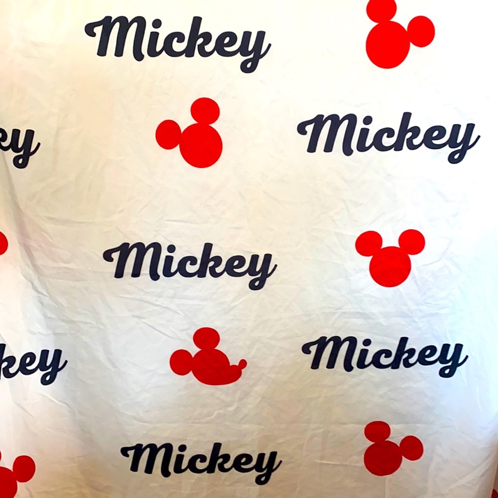 - Mickey Mouse full fitted sheet.